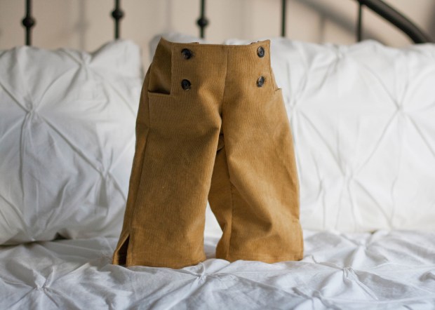 mustard sailboat cords // skirt as top