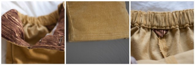 mustard sailboat cords // skirt as top